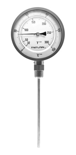 Termómetro Horno 5 PLG 0 A 150°c Vástago 9, Rosca 1/2  Npt