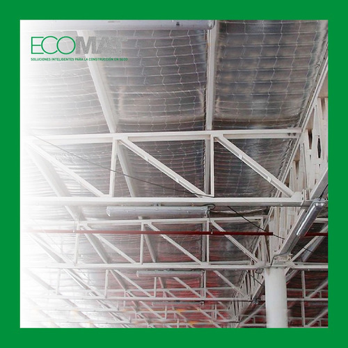 Red Plastica Sosten Para Aislante De Techo Rollo De 2x50mts