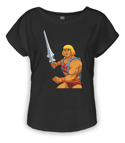 Playera Negra Dama He-man Amos Del Universo Retro 80s 1082