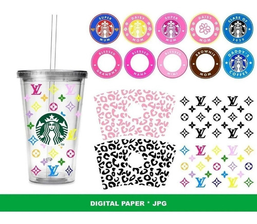 Imagen 2 de 9 de Plantillas Sublimación Vectores Multiuso Tazas Starbucks