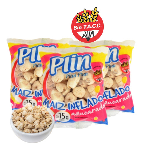 Tutuca Maiz Inflado Plin Plan Plun 20 X 15g - Cotillón Waf