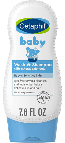 Cetaphil Wash Shampoo Jabón Hipoalergenico Con Calendula Org
