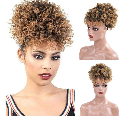 Extensiones De Cabello Sint Tico Tipo Cola De Caballo Afro C