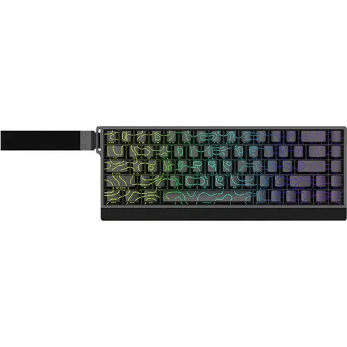 Teclado Gamer Magnético IROK Mercury 68 Max Negro Contour Line Sw Starlight USB 8khz 65%