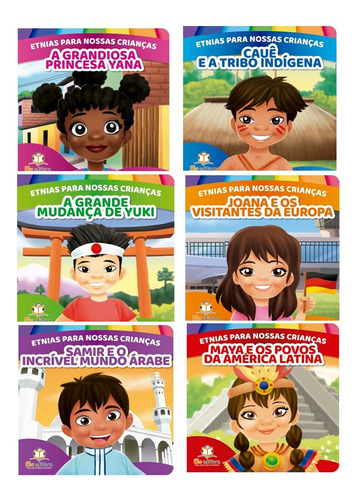 Coleção Completa Etnias Para Nossas Crianças - Blu Editora