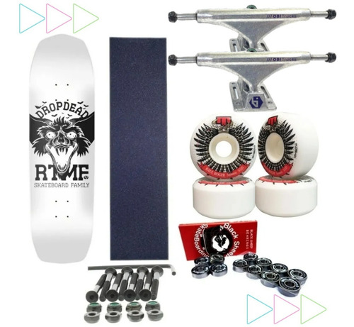 Skate Profissional  Oldschool 9,0 Trucks Hollow Roda Moska