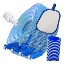 Comprar Kit Vulcano Limpieza Pileta: Manguera + Limpia Fondo + Acc.