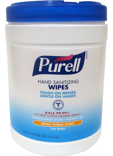 Toallas Sanitizantes Purell, Sanitizing Wipes