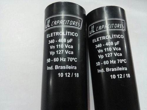 2 Capacitor Eletrolitico 340-408 110v Jl