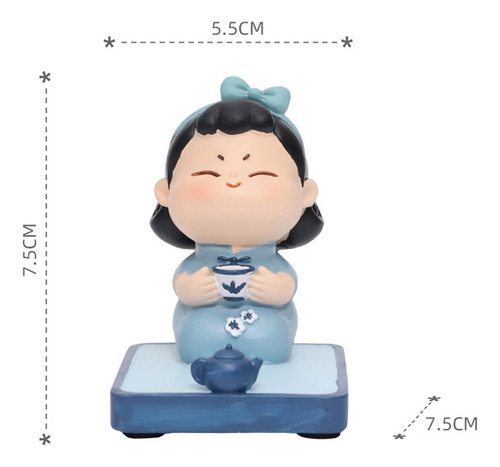 Soporte Para Teléfono Celular, Mini Estatua De Té