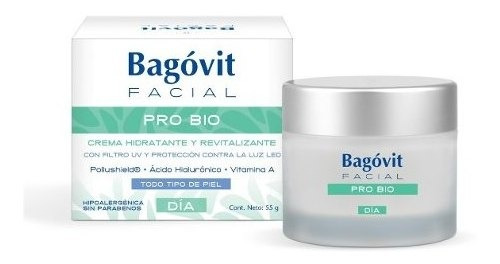 Imagen 1 de 1 de Bagovit Facial Pro Bio Crema De Dia Nutritiva 55grs