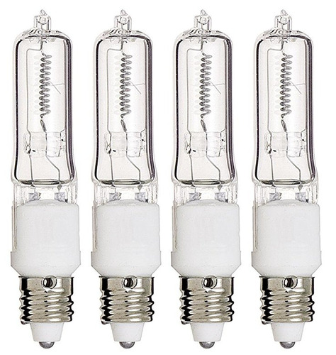 4 Pc De 75 Watt E11 Base Mini Candelabro, La Bombilla Del Ha