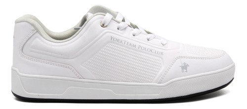 Tenis Sneakers Polo Club Orig Blanco Textura Hombre Cordones