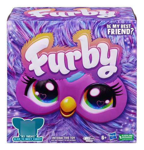 Furby, Juguete Interactivo De Peluche Morado Accesorios