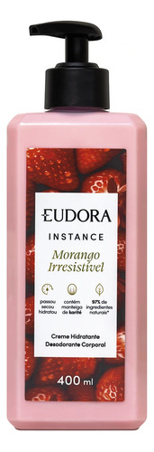 Creme Hidratante Corporal Instance Morango IrresistĂvel