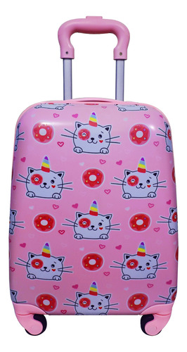 Maleta Carry On Infantil Viaje Cabina Ruedas Animada 16 Pul