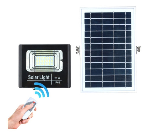 Reflector Solar Led Luz Fria 25w Proyector Exterior Ip67