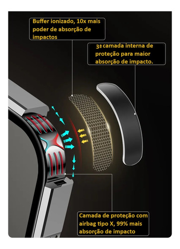 Case 360º Alumínio Para iPhone 12 13 14 15 Pro Pro Max