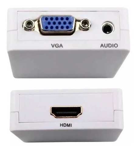 Imagen 2 de 3 de Convertidor De Video De Vga A Hdmi Pc Tv Laptop Ps3