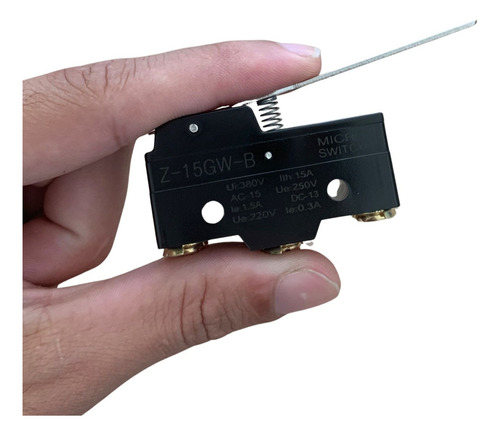 Chave Micro Switch Z-15gw-b Haste Longa Fim De Curso E Mola