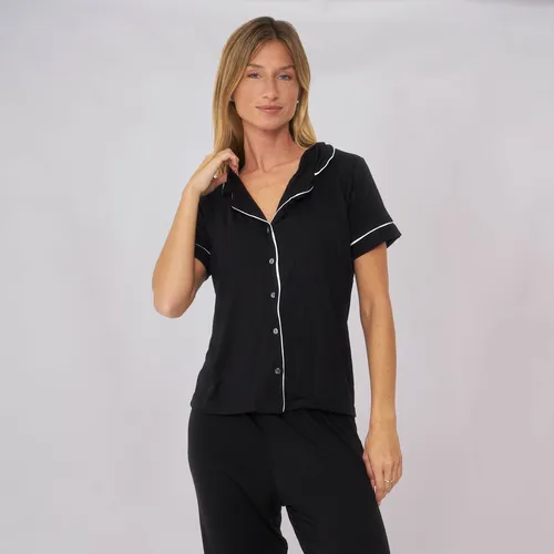 Customs Ba Pijama Camisero Mujer Pantal Talles Grandes Largo