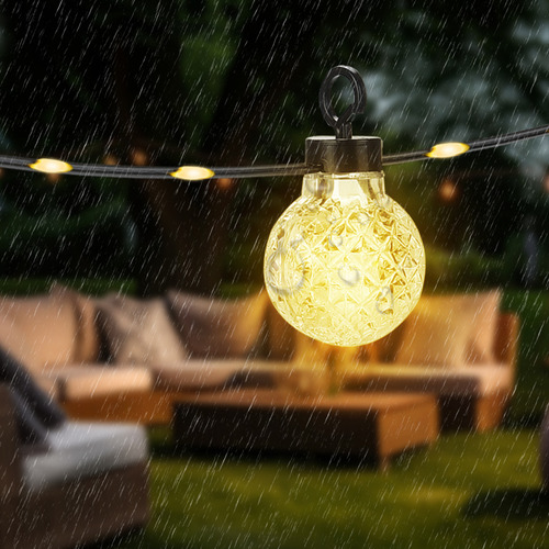 17 Metros 100 Led Guirnalda De Luces 25 G30 Focos 8modo 110v Luces Blanco Frío
