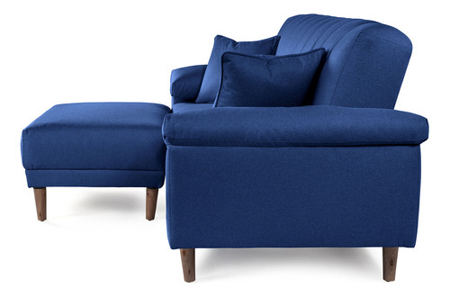 Sala Modular Reversible De Lino Modelo Calatrava Makora Color Azul