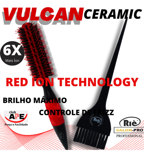 Riè Salon-pro Kit 1 Esc Prof Vulcan 47 +1 Pincel Rie Salon