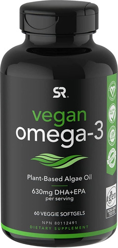 Omega 3 Vegan Sports Research 60 Cápsulas
