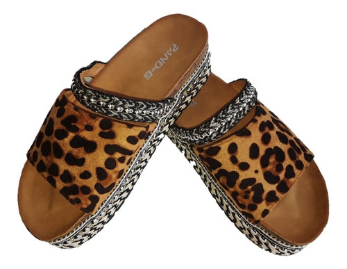 Chalas - Sandalias Leopard Print Verano 2021 Mujer 318-16