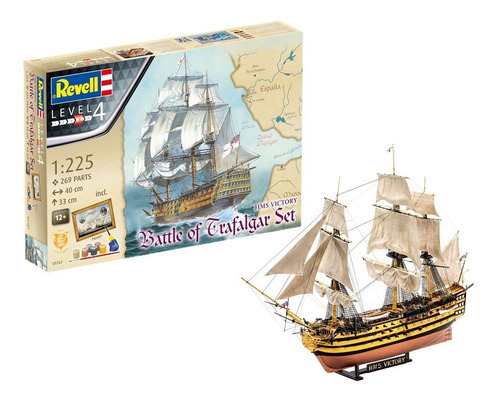 Revell 05767 Hms Victory Battle Of Trafalgar 1/225 269 Peças