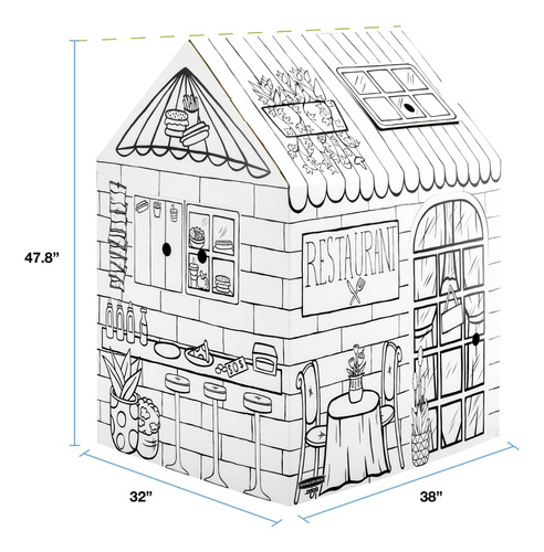 Caja De Cartón Para Banqueros Color In Treats N' Eats Playho