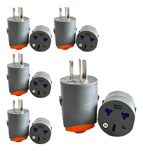 comprar Ficha Macho Y Hembra Negro Richi Salida Trasera 10amp X50