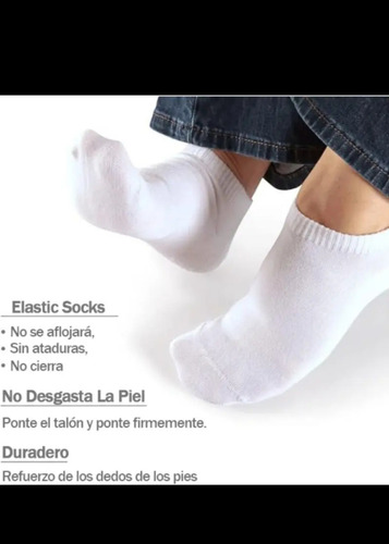 Calcetines Cortos 10 Pares Hombre Dama Unisex