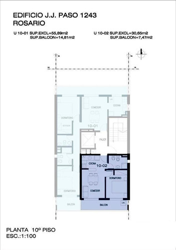 Imagen 2 de 11 de Juan Jose Paso 1200 - 1 Dormitorio En Venta En Rosario