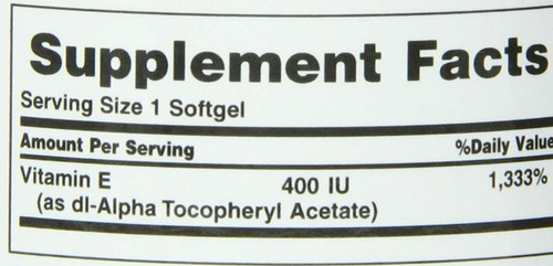 Vitamina E 180 Mg Nature's Bounty 120 Capsulas Blandas