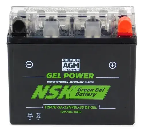 Bateria Gel Cargada 12n7bl-bs Vento Nitrox T3 300/ 250 T3 Derecho