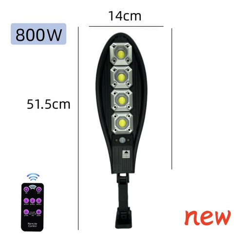 //- Luz Solar Led Grande Para Exteriores Con Sensor Humano