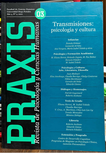 Praxis Revista De Psicología Y Ciencias Humanas 3