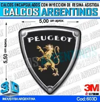 Comprar Calcomanias 3d Con Relieve, Resina Importada Logo Peugeot