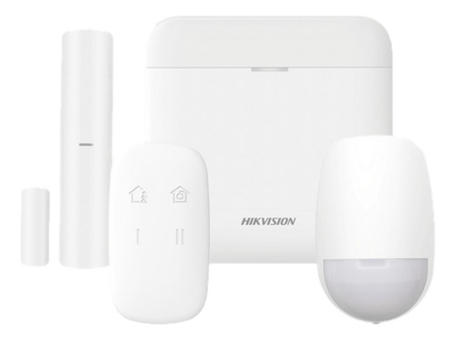Kit De Alarma 1 Hub 1 Sensor Pir 1 Contacto Magnetico P2p Color Blanco