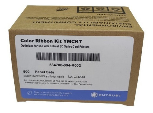 Ribbon Datacard Color P/ Sd260/360 * 534700-004-r002 500imp