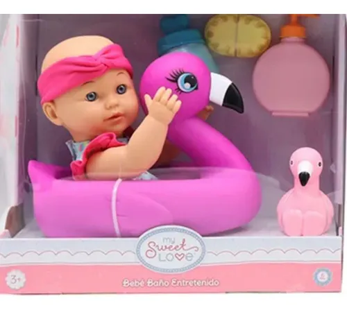 Muñeca Baño Entretenido-bebe Con Flotador-juguete Para Niñas