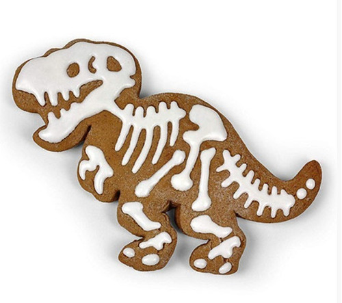 Cortador Molde Galletas De Esqueleto Dinosaurios T. Rex 