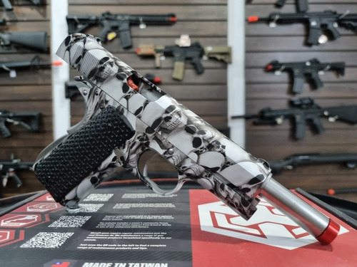 Imagem 9 de 10 de Airsoft Pistola Gbb Armorer Works 1911 Skullcam Ne2101