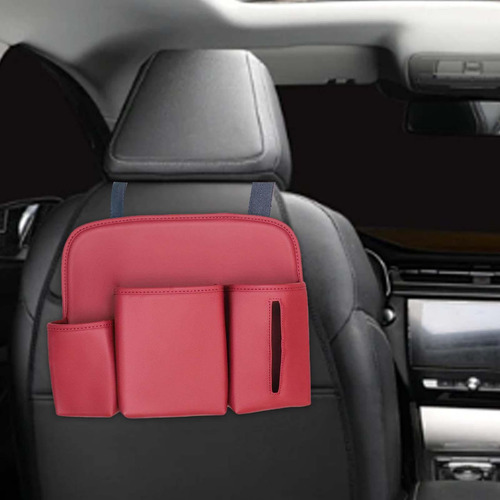 Organizador Trasero De Coche, Organizador Para Asiento Rojo
