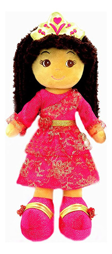 Girlzndollz Lola Princess Baby Doll, Rosa, Dorado, Marrón,