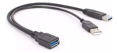 Cable Usb 3.0 Dd Sata Macho Doble Potencia A Usb Hembra 3.0