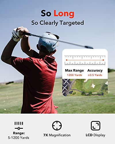 Telemetro Laser Golf 1100m 7x Inclinometro Recargable Iman