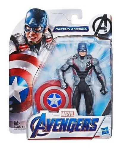 Imagen 1 de 2 de Avengers Endgame Marvel Capitan America Con Escudo 15 Ctm